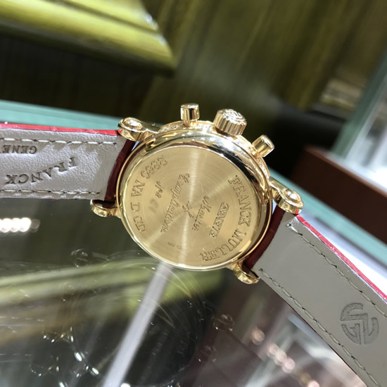 FRANCK MULLER 法兰克穆勒，2860 NA D CD。31毫米表径，18K玫瑰金，原镶钻圈钻耳，满天星面盘，计时功能手动上弦机械机械。 单表无附件。