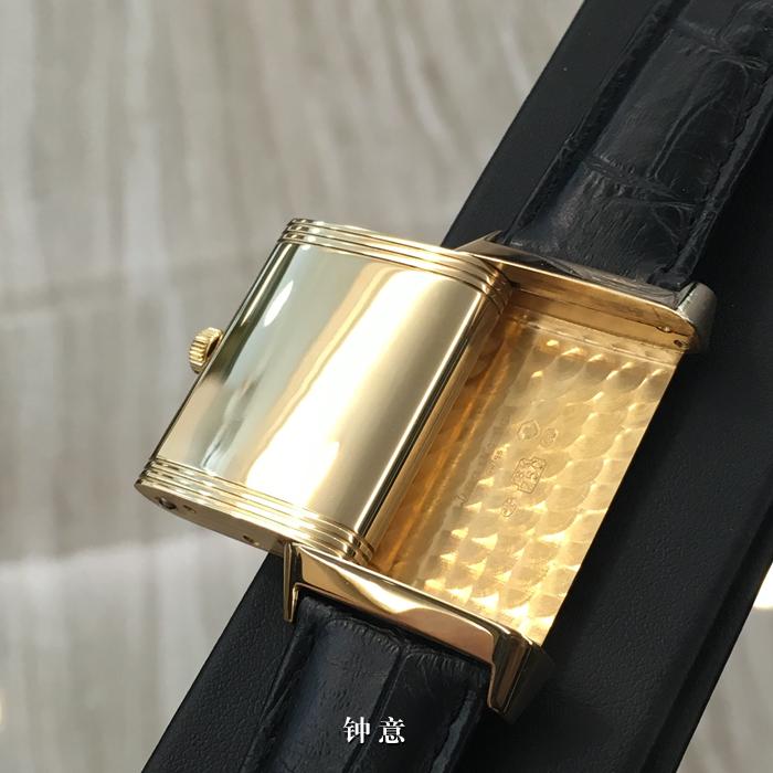 积家翻转 Q273242A 43x26mm 18K玫瑰金手动机械 星期日历小秒针