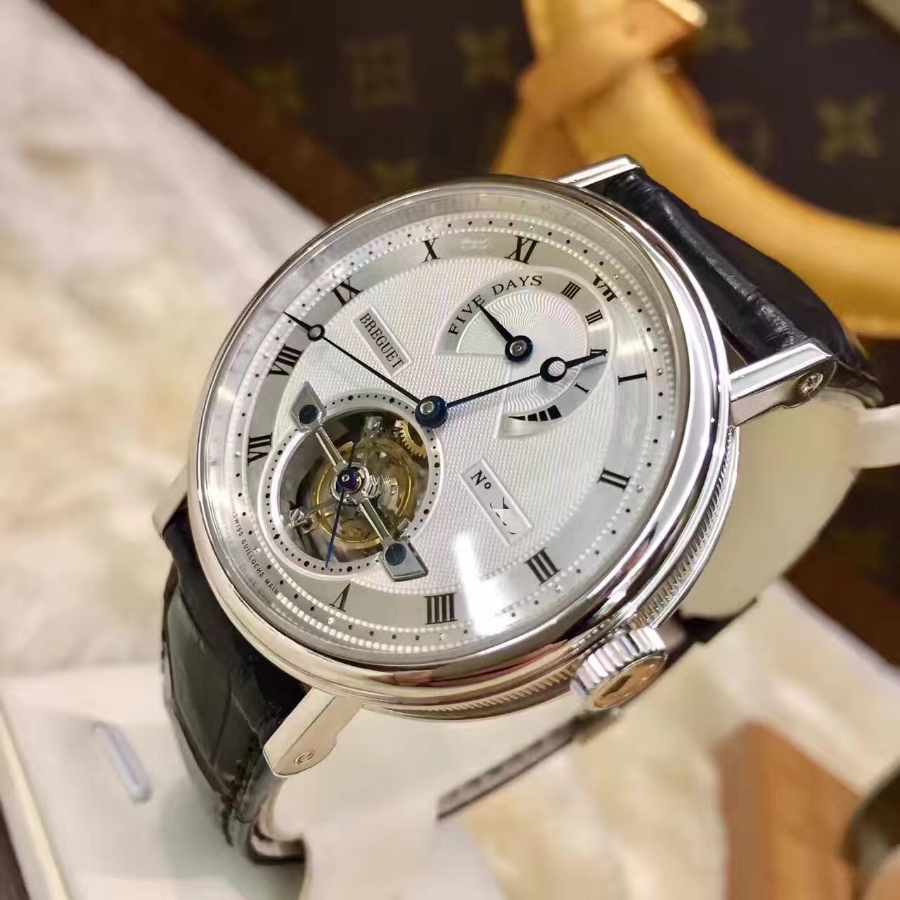 宝玑经典复杂系列 5317PT/12/9V6  铂金陀飞轮 40mm 5日动储 