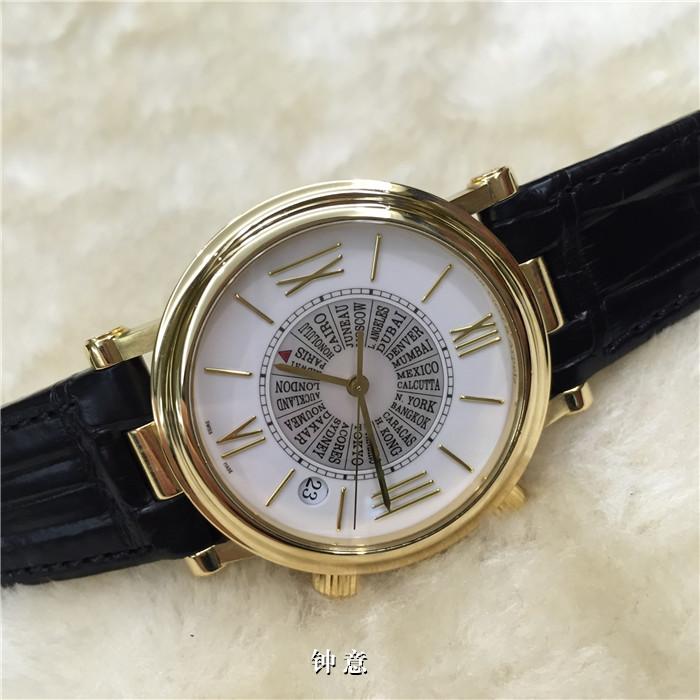 梵克雅宝 闹铃表 18K黄金40mm 特殊侧透机芯 自动机械 日历显示