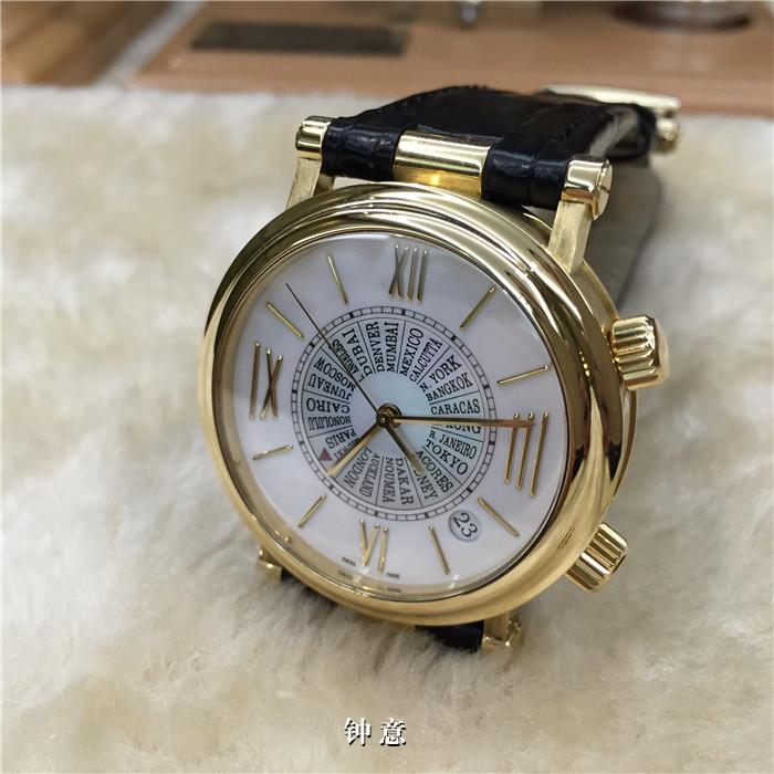 梵克雅宝 闹铃表 18K黄金40mm 特殊侧透机芯 自动机械 日历显示