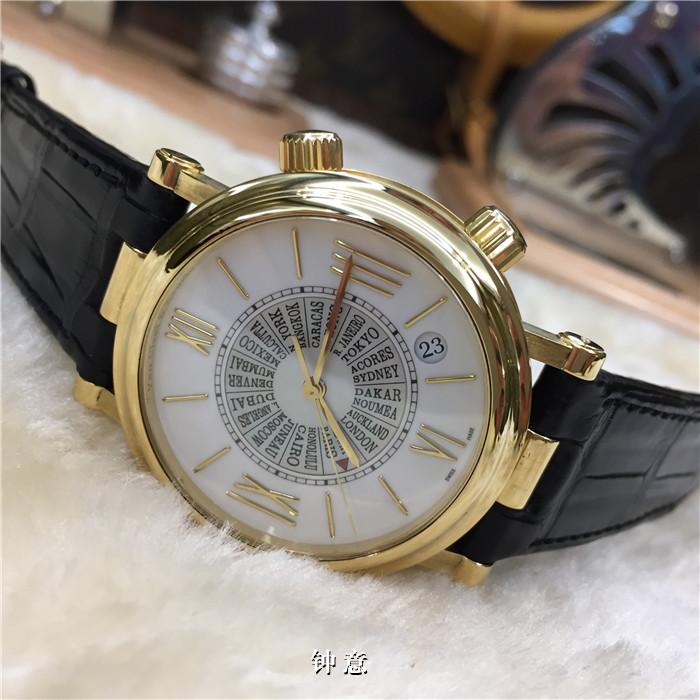 梵克雅宝 闹铃表 18K黄金40mm 特殊侧透机芯 自动机械 日历显示