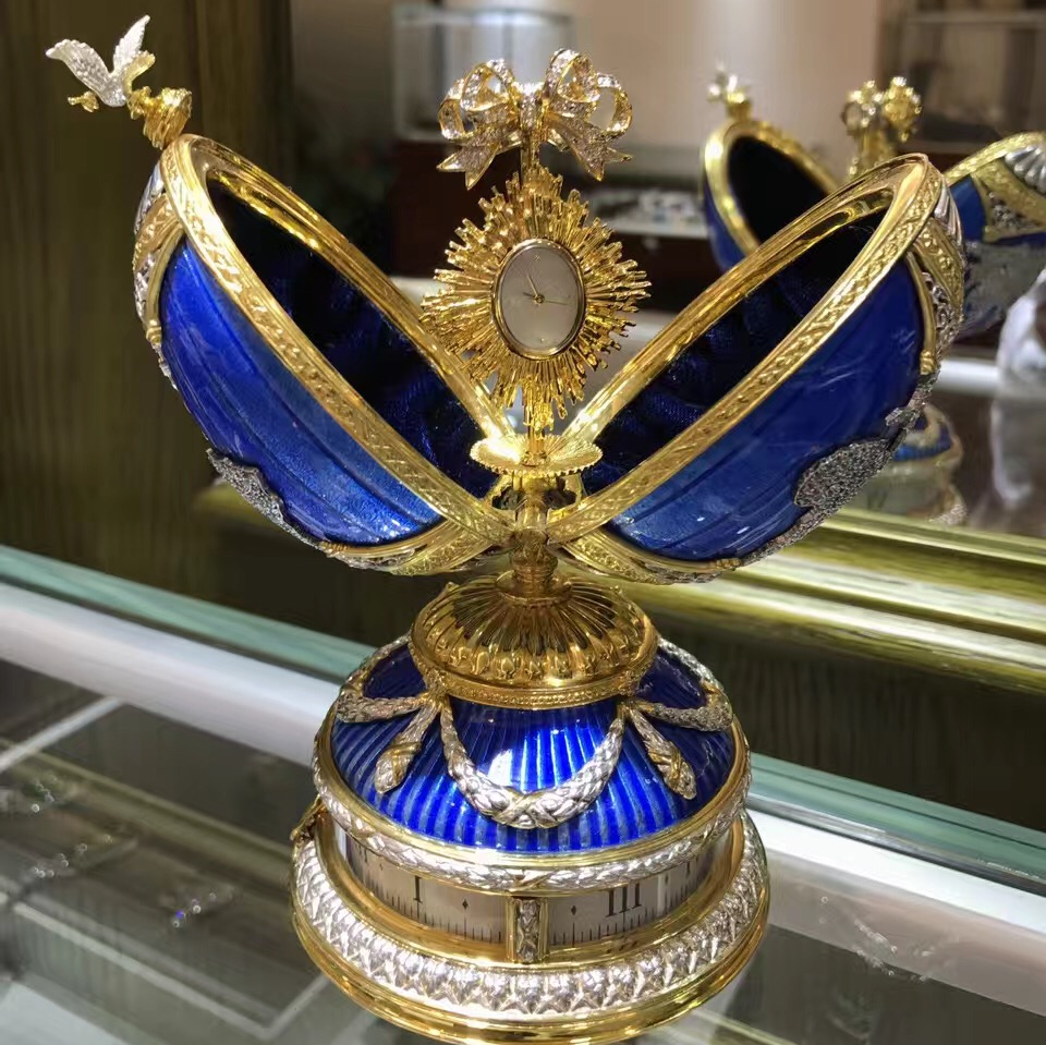 FABERGE  法貝熱純銀鎏金琺瑯彩蛋