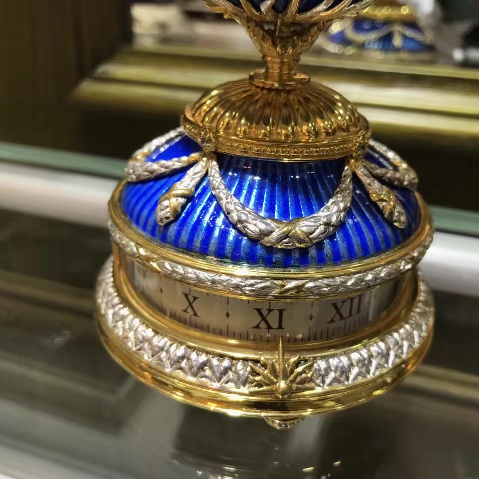 FABERGE  法貝熱純銀鎏金琺瑯彩蛋