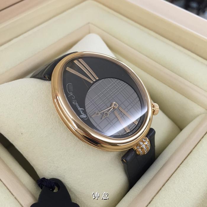 宝玑那不勒斯皇后8968BR/X1/986/0D00，18K玫瑰金表盘，43×34.9mm，专柜定价：214000元。 全套附件齐全。