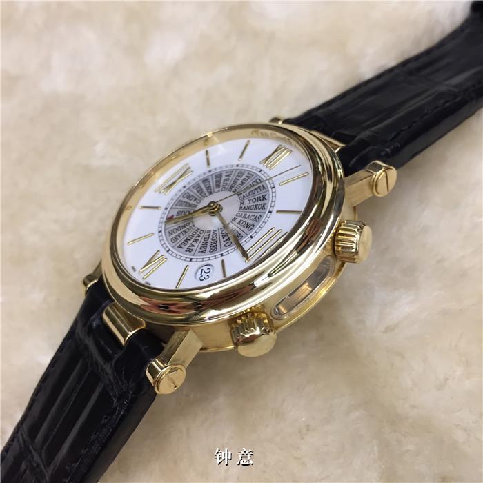 梵克雅宝 闹铃表 18K黄金40mm 特殊侧透机芯 自动机械 日历显示