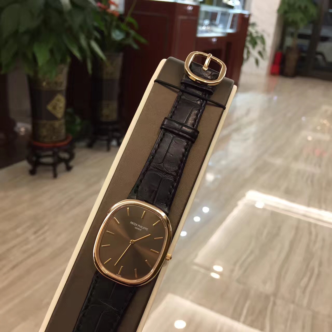 PP百达翡丽复古款3738/100R-001 36mm18K玫瑰金咖啡面 超薄自动机械机芯