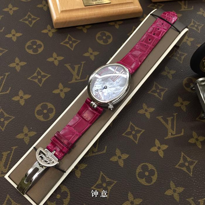  宝玑那不勒斯皇后8967ST/G1/986，最大号43.75*35.5毫米，精钢贝母面自动机械，专柜定价119000。
