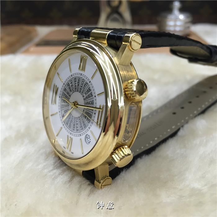 梵克雅宝 闹铃表 18K黄金40mm 特殊侧透机芯 自动机械 日历显示