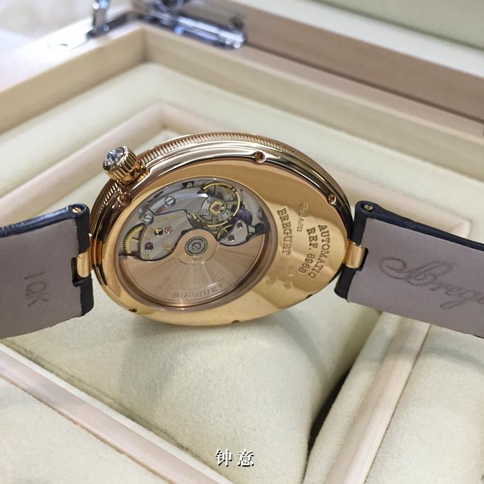 宝玑那不勒斯皇后8968BR/X1/986/0D00，18K玫瑰金表盘，43×34.9mm，专柜定价：214000元。 全套附件齐全。