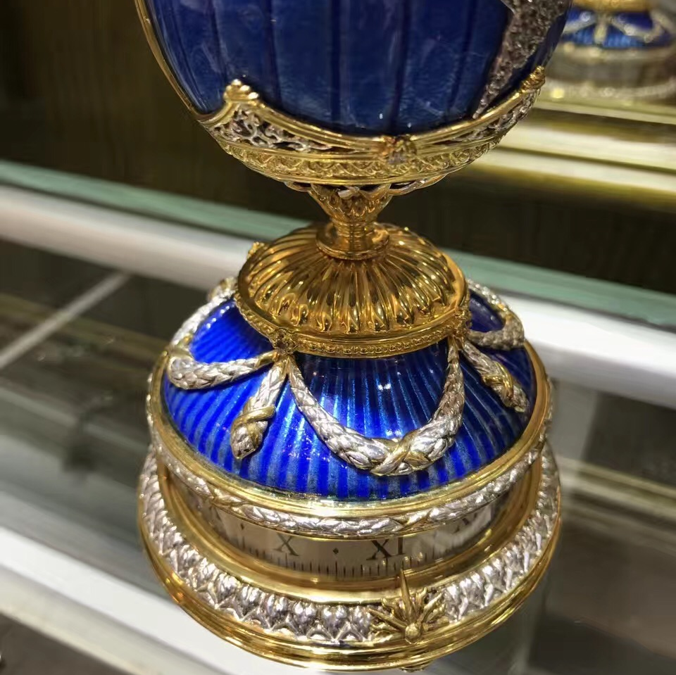 FABERGE  法貝熱純銀鎏金琺瑯彩蛋